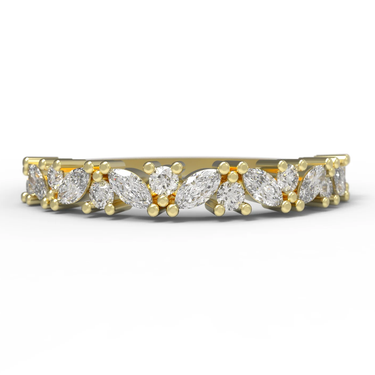 14k Fairmined Gold Marissa Lab-Grown Diamond Band| Magpie Jewellery