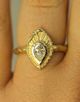 Dripping Sunshine Moissanite Ring | Magpie Jewellery