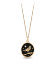 Nightingale 14K Gold Diamond Set Talisman | Magpie Jewellery