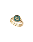 Direction 14K Gold Signet Ring - True Colors | Magpie Jewellery