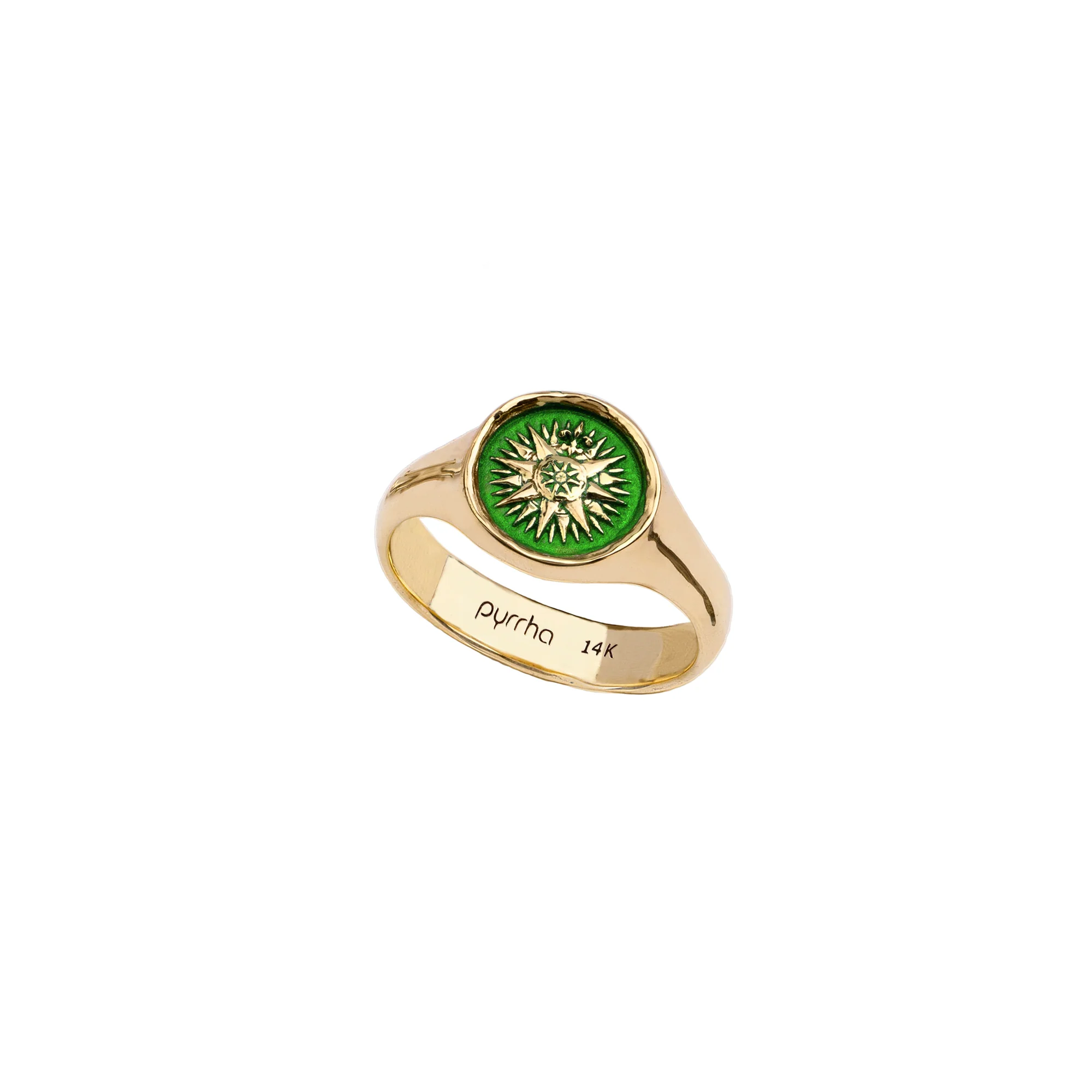 Direction 14K Gold Signet Ring - True Colors | Magpie Jewellery