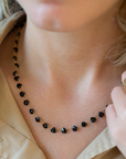 Heart-Shaped Black Spinel Necklace | Magpie Jewellery