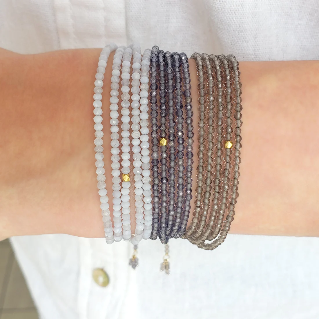 Iolite Wrap Bracelet | Magpie Jewellery