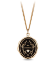 I Am Enough 14K Gold Diamond Set Signature Talisman | Magpie Jewellery