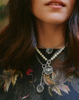 Nightingale Double Curb Link Talisman Choker | Magpie Jewellery