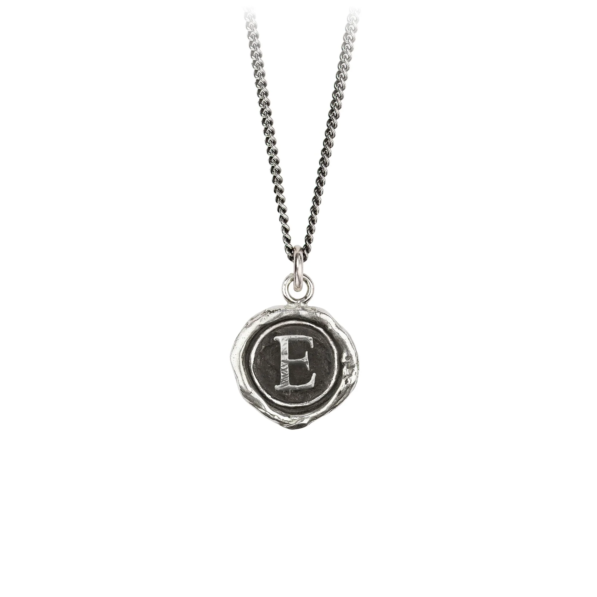 Initial E Talisman Necklace | Magpie jewellery