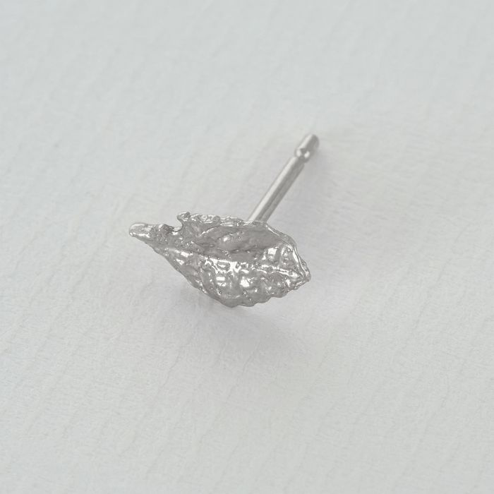 Mint Leaf Single Stud Earring | Magpie Jewellery