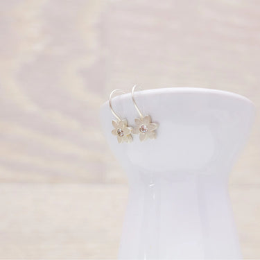 Sterling Silver Flower Earrings