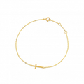 10K Yellow Gold Cross Bracelet | Magpie Jewellery