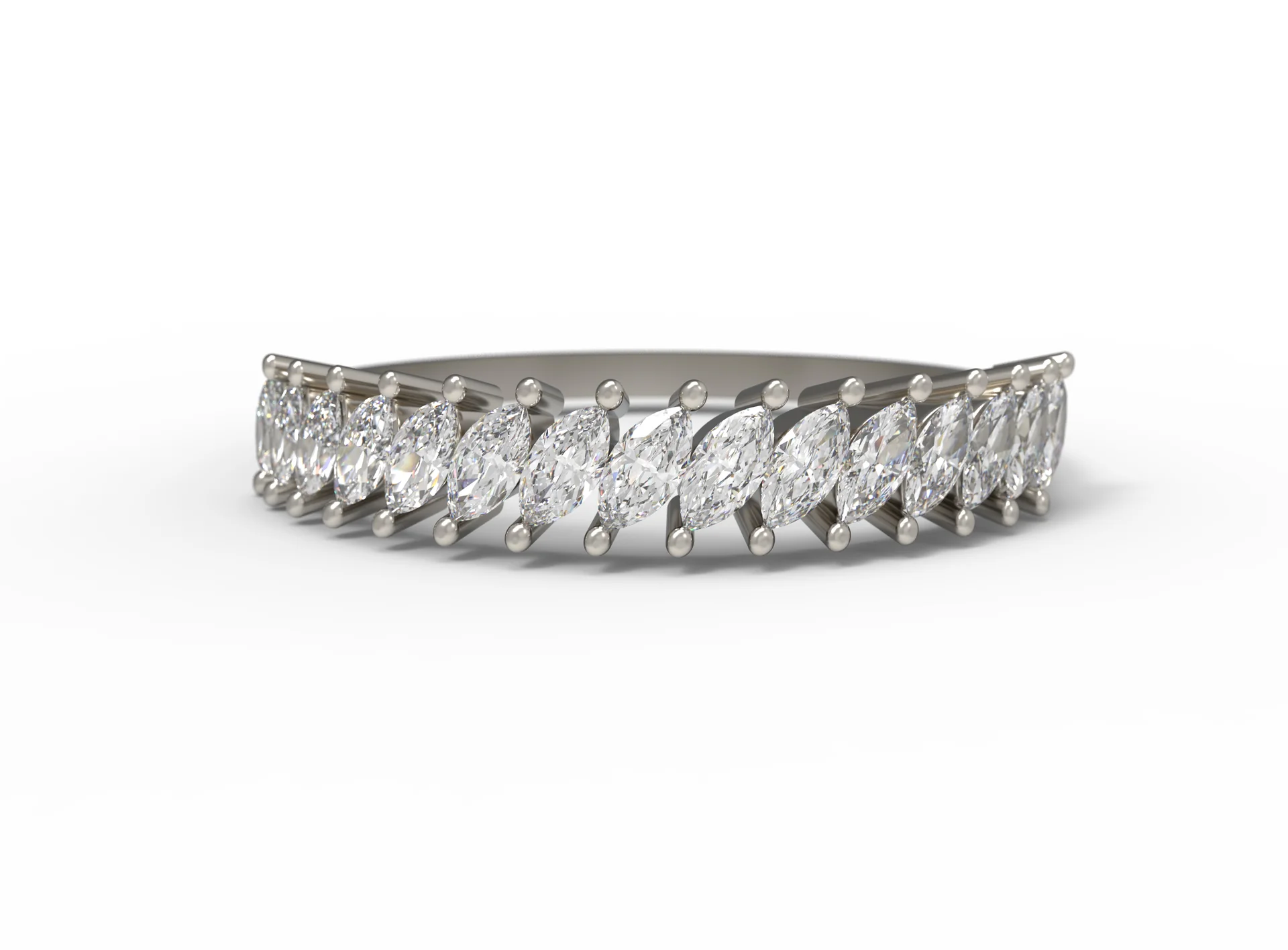 14k Fairmined Gold Evelyn Lab-Grown Diamond Band| Magpie Jewellery