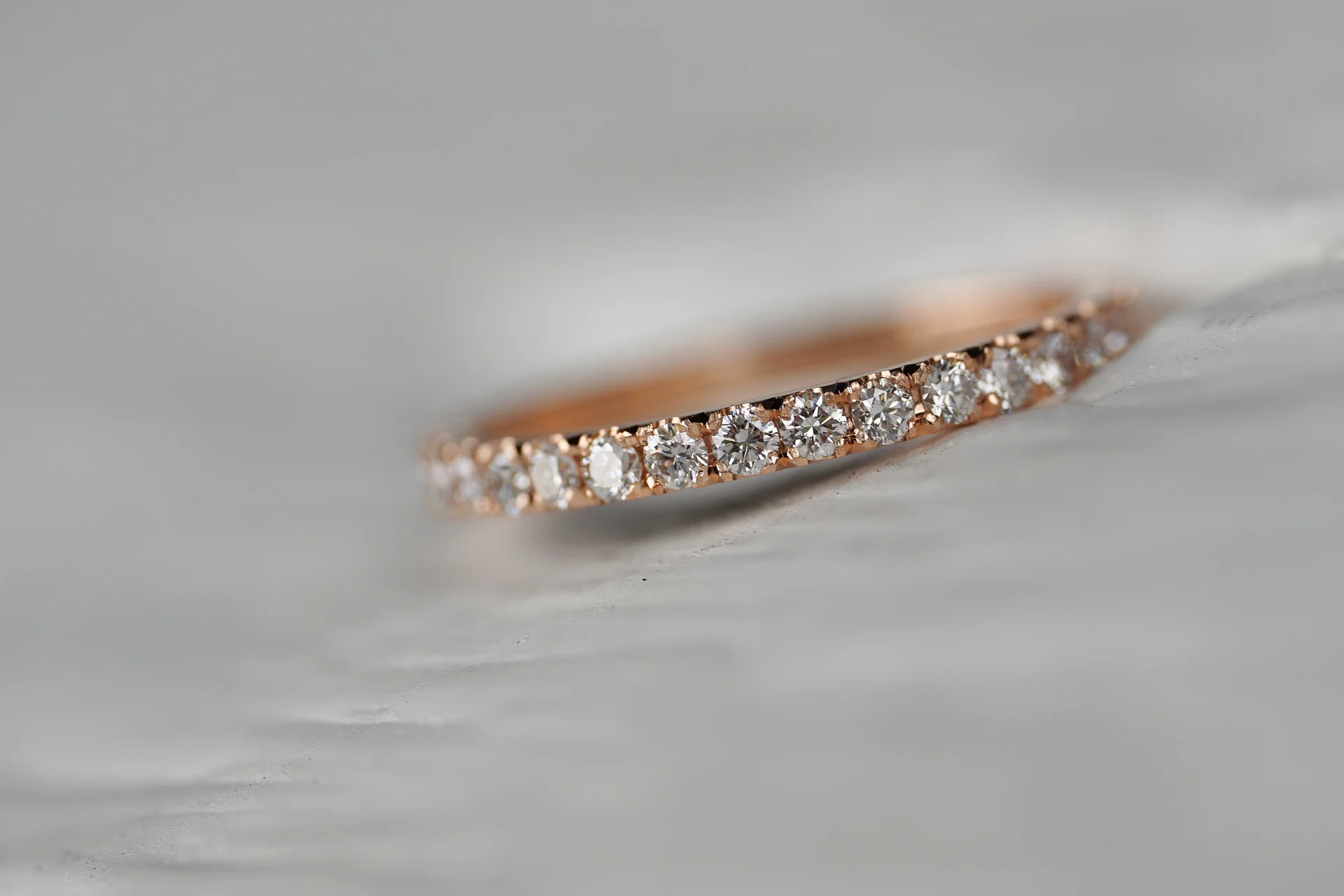 Handmade Eternity Diamond &amp; Gold Engagement Ring | Magpie Jewellery