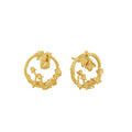 Gold Woodland Loop Studs