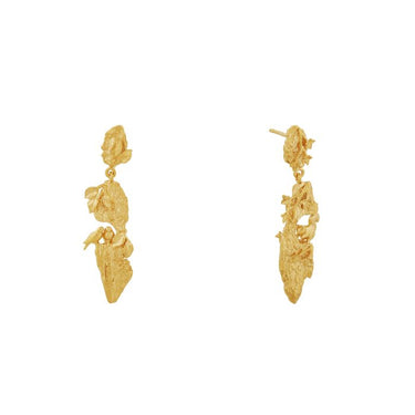 Forest Life Bark Drop Earrings