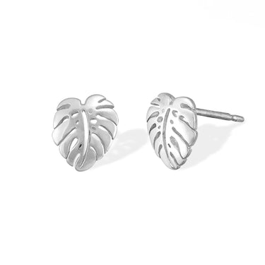 Monstera Leaf Studs