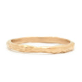 Mini Magma Band - 14k Fairmined Yellow Gold Band with fluid texture