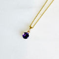 14k 6-Prong Mount Gemstone Necklace | Magpie Jewellery