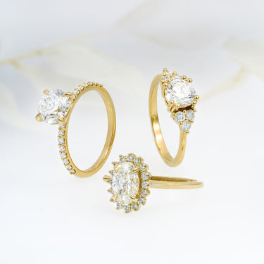 'Ava' Diamond Halo Ring