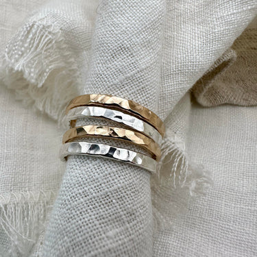 Hammed Band - 2.5mm hammered ring