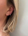 14KY Gold Honey Bee Stud Earrings