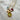 Mini Glow Birthstone Necklace - Domed disk hold gemstone and metal bead, all encompassed together to compliment one another