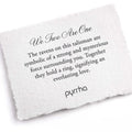 Note card with meaning of talisman