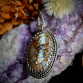 Gemstone Necklace with Locally Mined Fishscale Peristerite - Magpie Jewellery