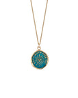 14k Gold Higher Power Talisman - Mediterranean Blue - Magpie Jewellery