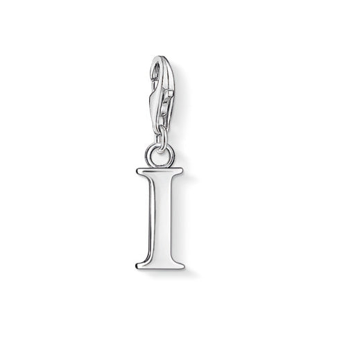 Polished Silver Letter Charm - Magpie Jewellery