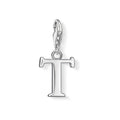 Polished Silver Letter Charm - Magpie Jewellery