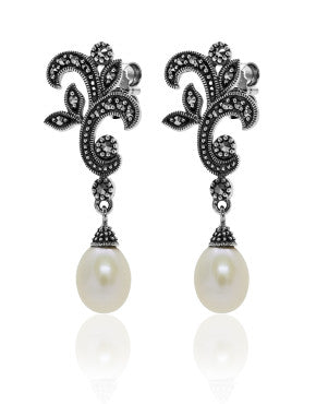 Ornate Vintage Inspired Filigree Earrings - Magpie Jewellery