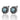 Marcasite and Blue Topaz Flower Studs - Magpie Jewellery