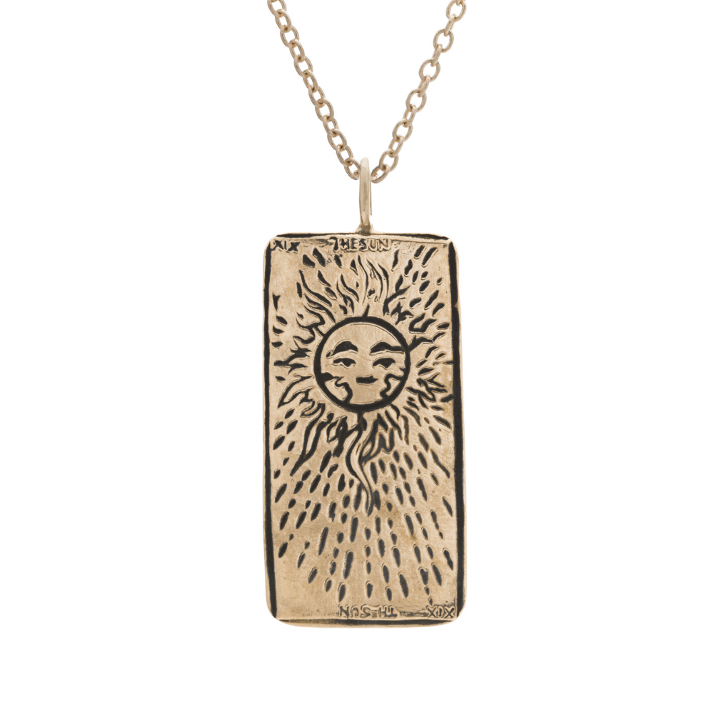 The Sun Tarot Card Necklace - Magpie Jewellery