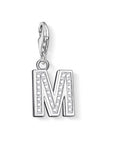 Silver Letter Charm with CZs - Magpie Jewellery
