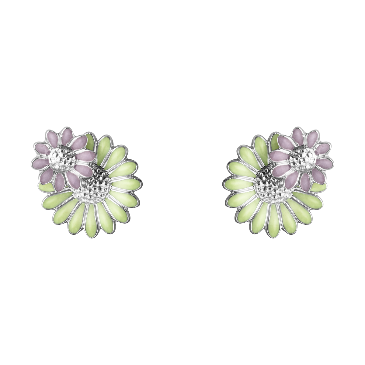 DAISY Green and Pink Earrings | Magpie Jewellery