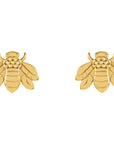 Bumblebee Studs - Yellow Gold - Magpie Jewellery