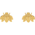 Bumblebee Studs - Yellow Gold - Magpie Jewellery