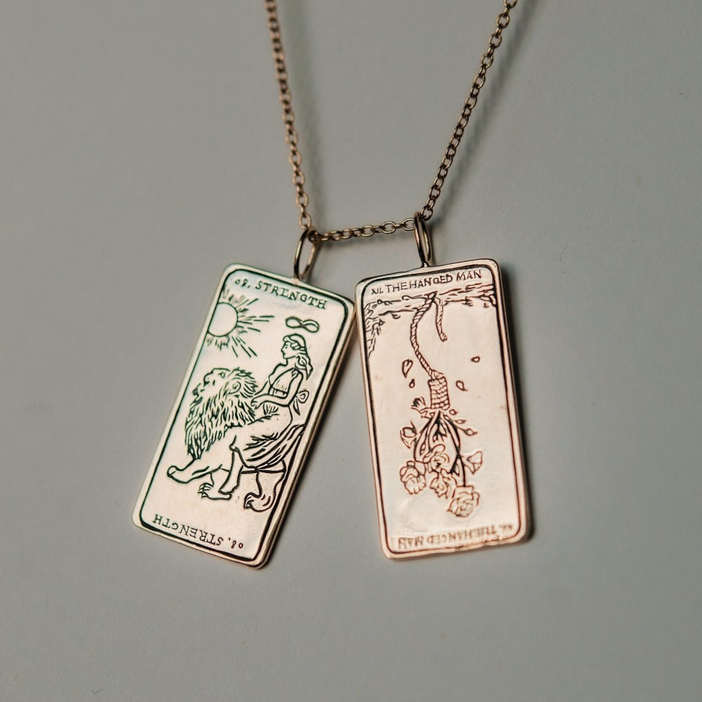 The Strength Tarot Card Necklace - Magpie Jewellery