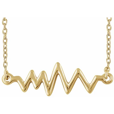 14K Yellow Heartbeat - Magpie Jewellery