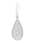 Stardust Diamond Organic Teardrop Hook Earrings - Magpie Jewellery