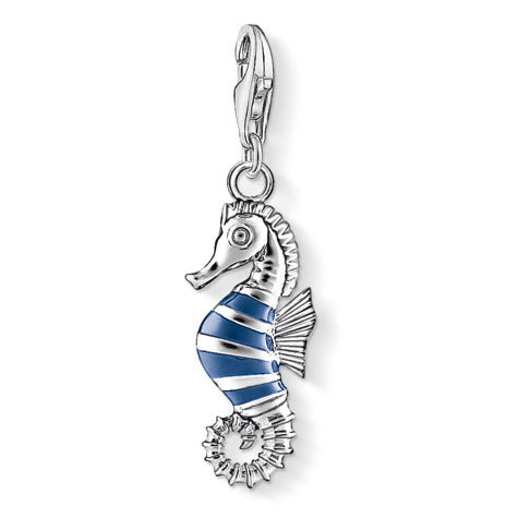Enameled Seahorse Charm - Magpie Jewellery