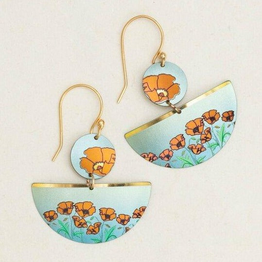 Poppy Blossom Earrings - Magpie Jewellery