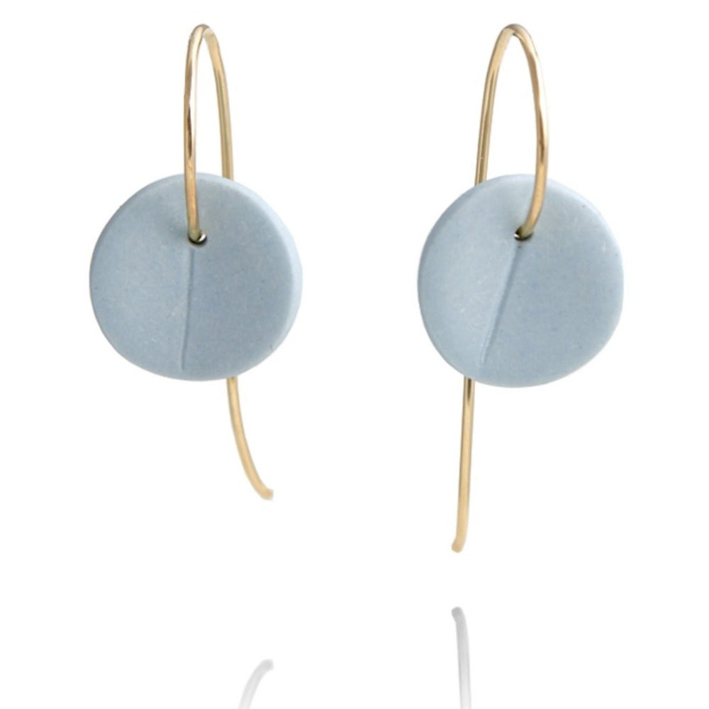 "Eucalyptus" Small Porcelain Earrings - Magpie Jewellery