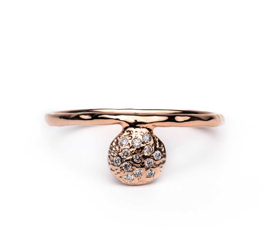 Single Ankh Diamond Ring - Magpie Jewellery
