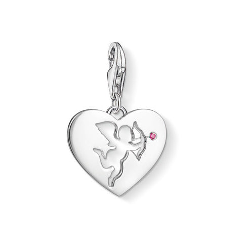 Heart with Cupid Cut-Out Charm - Magpie Jewellery