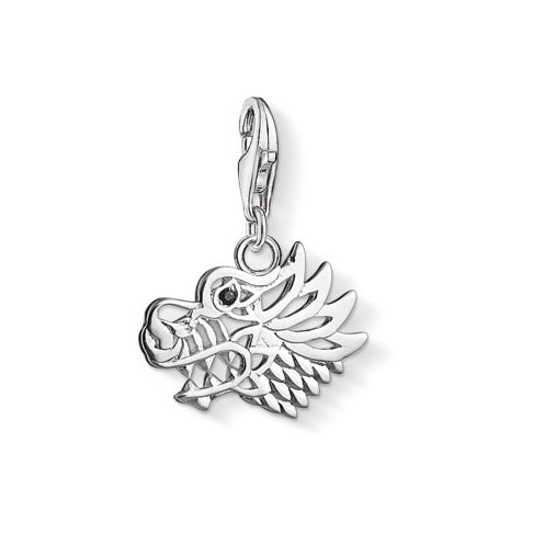 Filigree Dragon Head Charm - Magpie Jewellery
