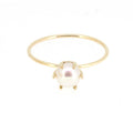5mm Pearl Solitaire Ring - Magpie Jewellery