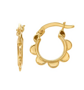 14K Yellow Gold Hinged Hoop Earrings - Magpie Jewellery