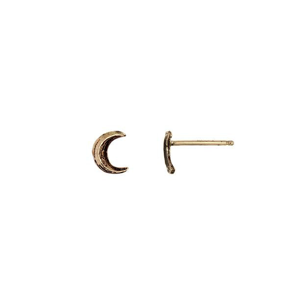 Crescent Moon 14k Gold Earrings