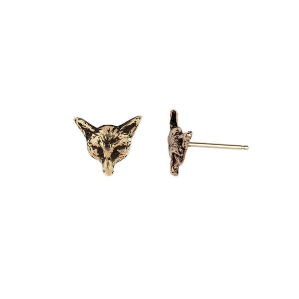 Fox 14k Gold Earrings | Magpie Jewellery