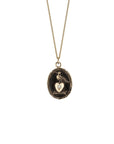 Martlet & Heart 14k Gold 14k Diamond Set Talisman | Magpie Jewellery